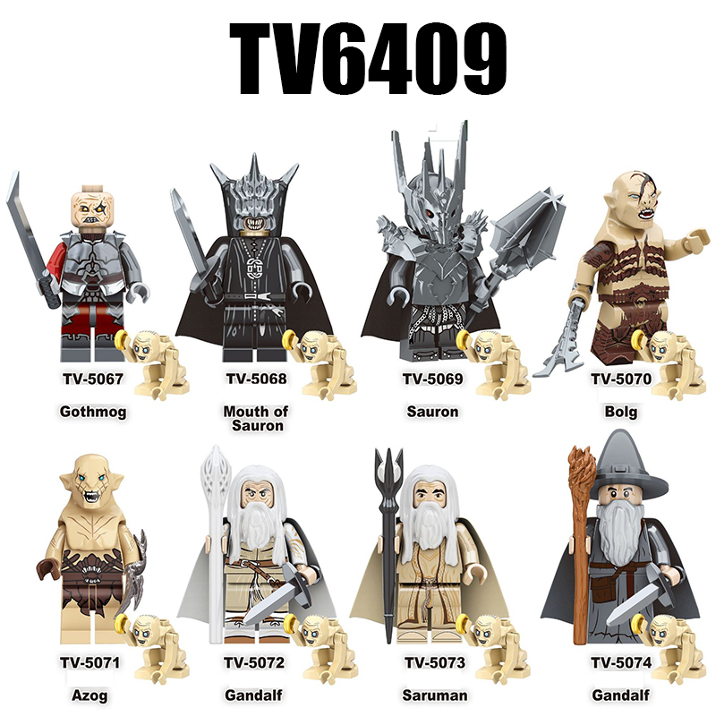The Lord of the Rings LOTR Gandalf Saruman Bricks Toys Gift for