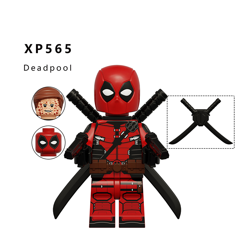 KT1076 Marvel DC Super Hero Deadpool Action Figures Wolverine Magneto Minifigs Building Blocks Model Collection Toys Children Gifts