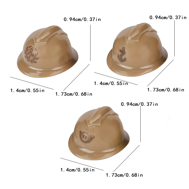 WW2 France Military Soliders Helmet Building Blocks French Medical Helmet Army Soliders Compatible Hats Bricks Children Gifts Toys