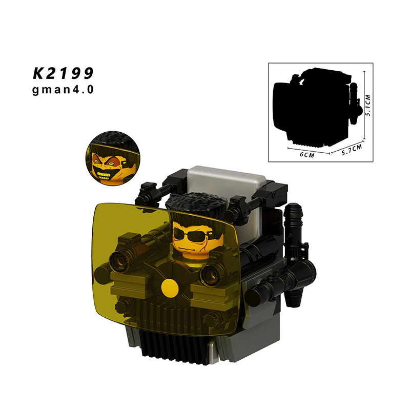 KDL828 Web Anime Series Suspended Toliet Man Building Blocks Monitor Minifigs Lightning Toliet People Children Gifts Toys Boys