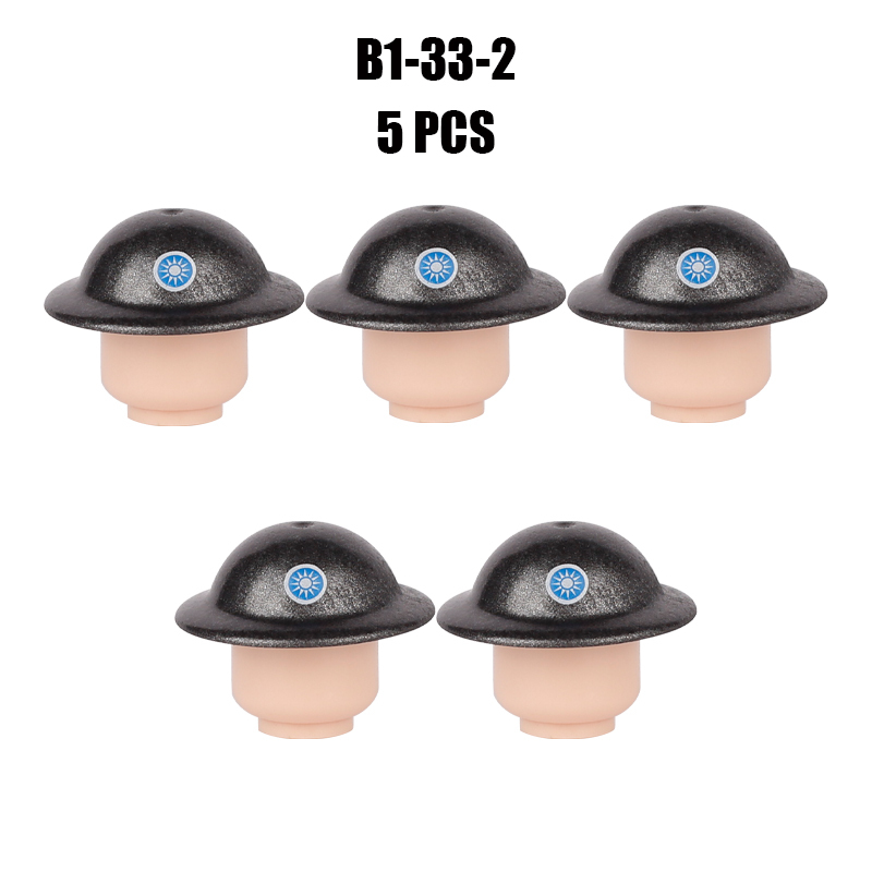WW2 Military Soliders PJ044 Chinese Army HatBuilding Blocks French Weapon Helmet Army Compatible Hats Bricks Children Gifts Toys