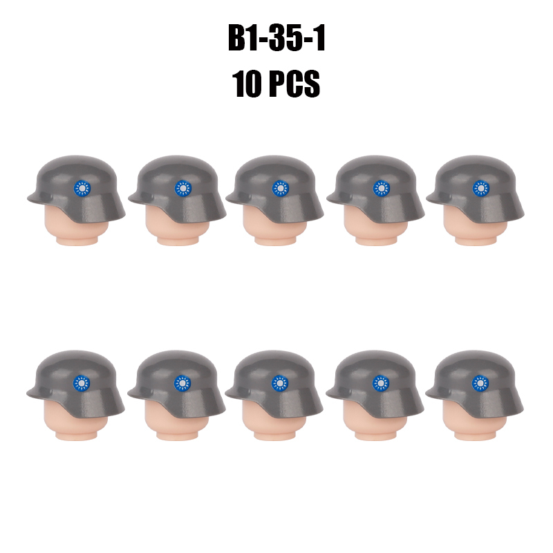 WW2 Military Soliders PJ044 Chinese Army HatBuilding Blocks French Weapon Helmet Army Compatible Hats Bricks Children Gifts Toys