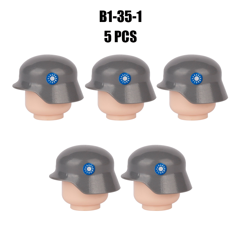 WW2 Military Soliders PJ044 Chinese Army HatBuilding Blocks French Weapon Helmet Army Compatible Hats Bricks Children Gifts Toys