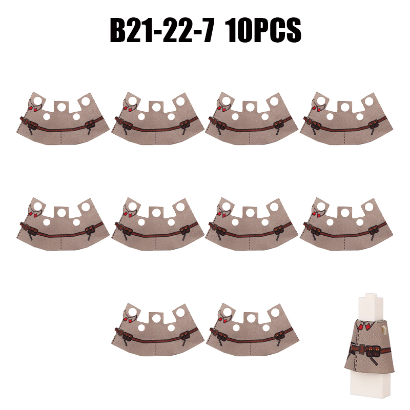 WW2 Germany Military Weapon Soviet Red Army Coat Soliders Minifigs Building Blocks Infantry Clothes Accessories Bricks Toys Kids Gift
