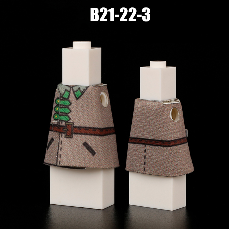 WW2 Germany Military Weapon Soviet Red Army Coat Soliders Minifigs Building Blocks Infantry Clothes Accessories Bricks Toys Kids Gift