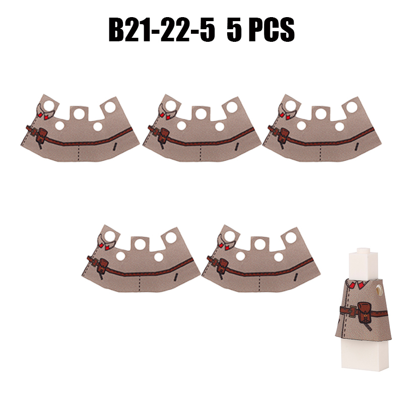 WW2 Germany Military Weapon Soviet Red Army Coat Soliders Minifigs Building Blocks Infantry Clothes Accessories Bricks Toys Kids Gift