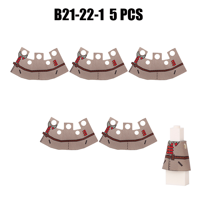 WW2 Germany Military Weapon Soviet Red Army Coat Soliders Minifigs Building Blocks Infantry Clothes Accessories Bricks Toys Kids Gift