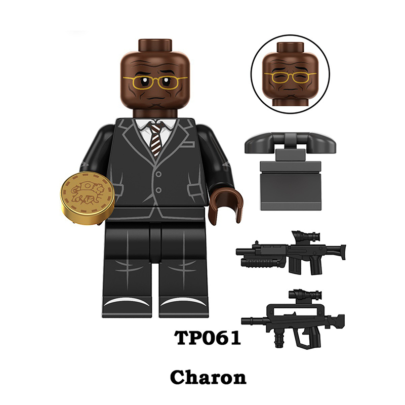TP1008 Movie Chase John Wick Minifigs Kill Building Blocks Winston Shimazu Action Figures Cartoon Children Gifts Collection Toys