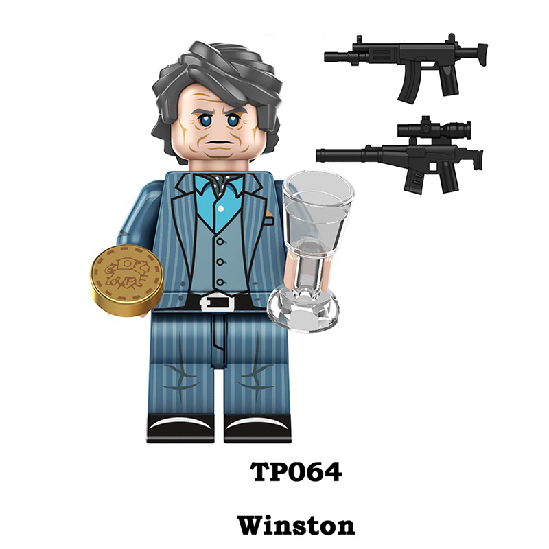 TP1008 Movie Chase John Wick Minifigs Kill Building Blocks Winston Shimazu Action Figures Cartoon Children Gifts Collection Toys