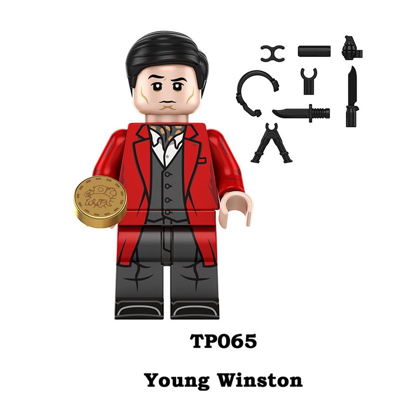 TP1008 Movie Chase John Wick Minifigs Kill Building Blocks Winston Shimazu Action Figures Cartoon Children Gifts Collection Toys