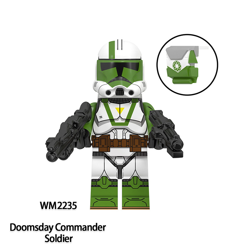 WM6125 Star Wars Minifigs Commander Doom Building Blocks Ameican Science Fiction Clone Doomsday Soliders Model Toys Gift Boy
