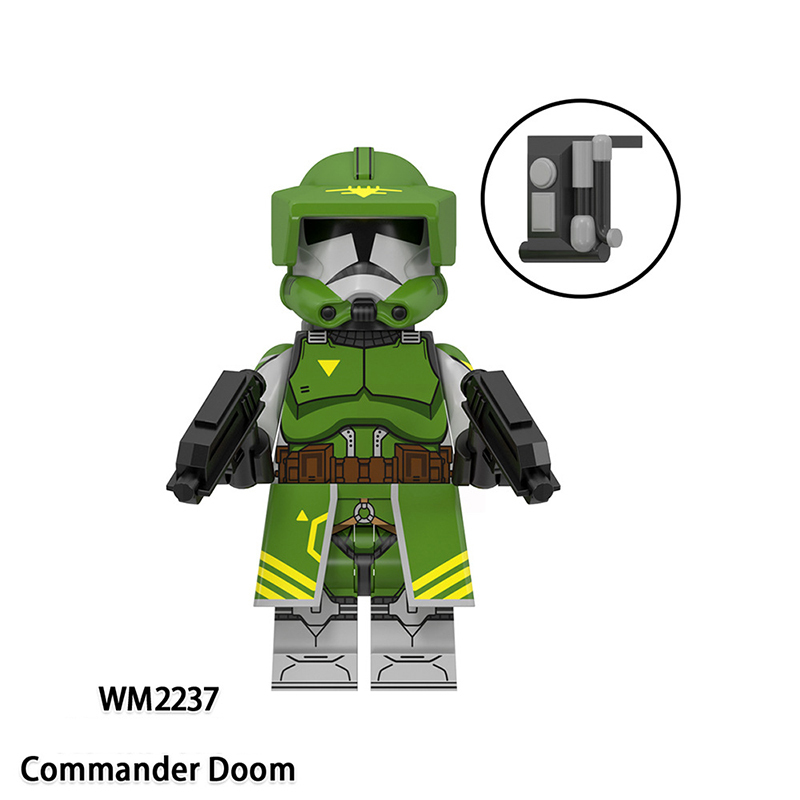 WM6125 Star Wars Minifigs Commander Doom Building Blocks Ameican Science Fiction Clone Doomsday Soliders Model Toys Gift Boy