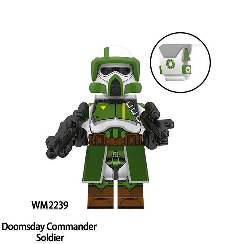 WM6125 Star Wars Minifigs Commander Doom Building Blocks Ameican Science Fiction Clone Doomsday Soliders Model Toys Gift Boy