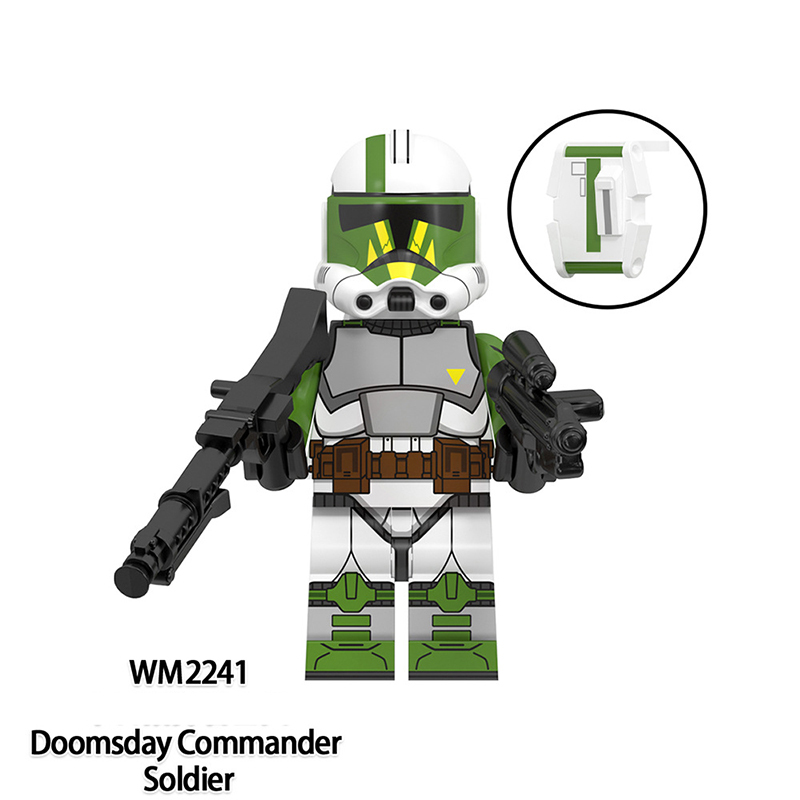 WM6125 Star Wars Minifigs Commander Doom Building Blocks Ameican Science Fiction Clone Doomsday Soliders Model Toys Gift Boy