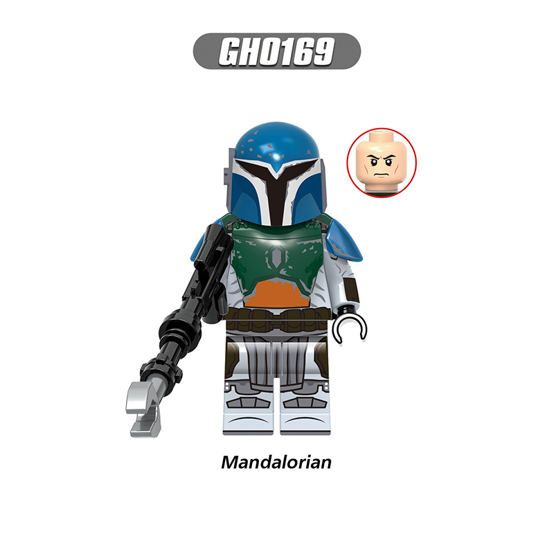 G0122 Star Wars Series Mandalorian Minifigs Building Blocks Super Commando Solider Weapon Collection Toys Children Gift