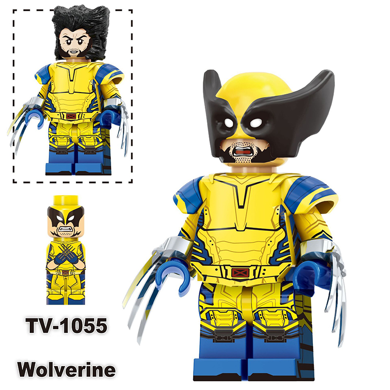 TV6207 Marvel DC Super Hero Wolverine Riot Action Figures Deadpool Minifigs Building Blocks Model Collection Toys Children Gifts