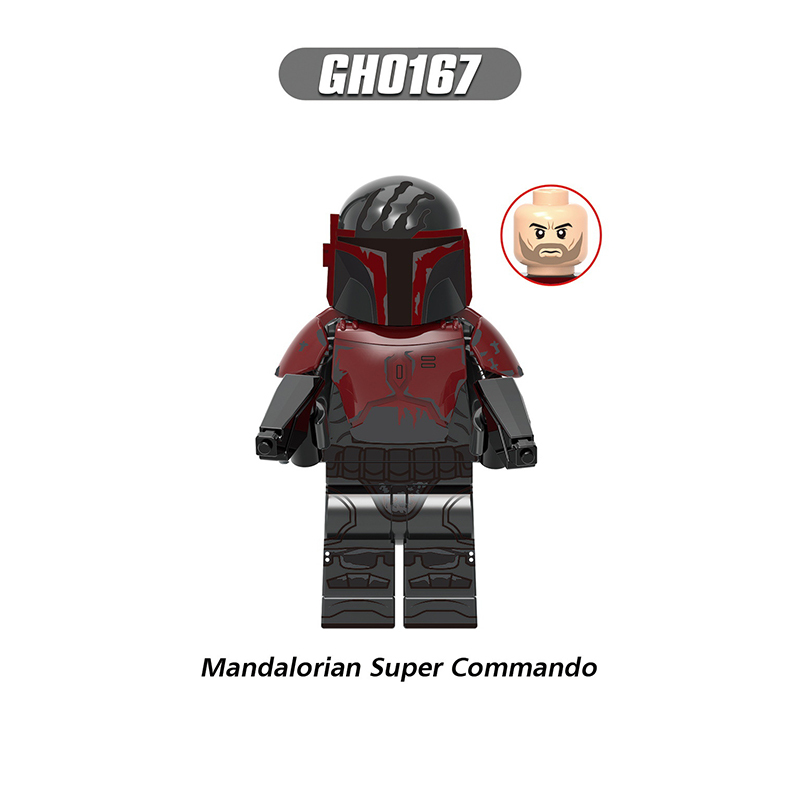 G0122 Star Wars Series Mandalorian Minifigs Building Blocks Super Commando Solider Weapon Collection Toys Children Gift