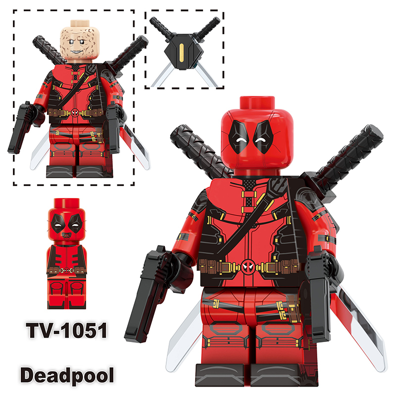 TV6207 Marvel DC Super Hero Wolverine Riot Action Figures Deadpool Minifigs Building Blocks Model Collection Toys Children Gifts