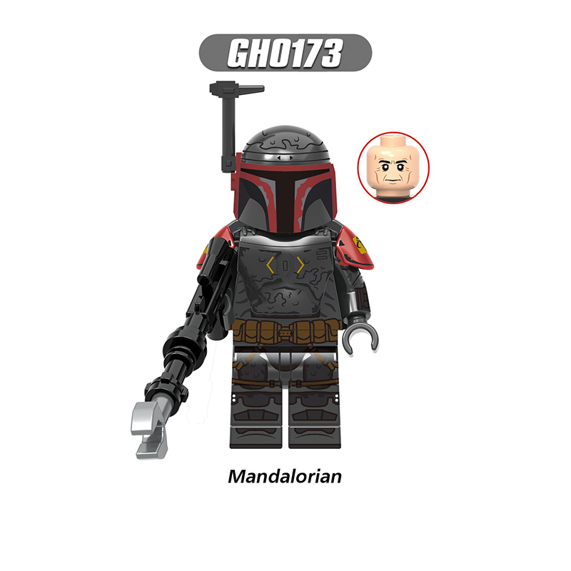 G0122 Star Wars Series Mandalorian Minifigs Building Blocks Super Commando Solider Weapon Collection Toys Children Gift