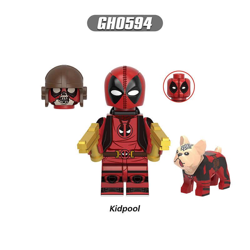 G0175 Marvel DC Comics Deadpool Action Figures Building Blocks TVA Agent Kidpool Blade Minifigs Blocks Children Toys Gifts