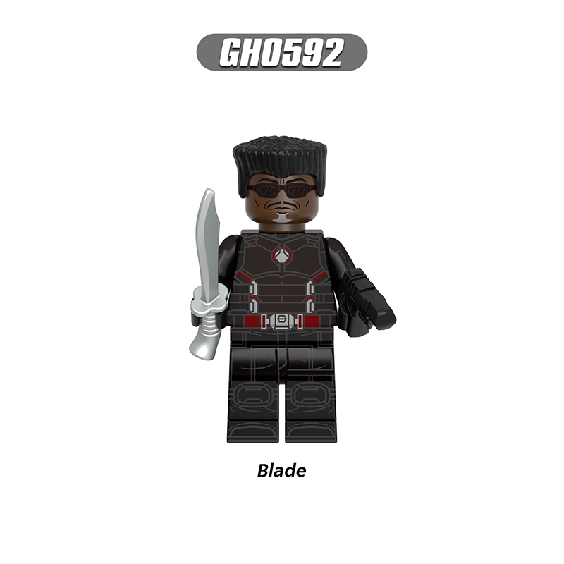 G0175 Marvel DC Comics Deadpool Action Figures Building Blocks TVA Agent Kidpool Blade Minifigs Blocks Children Toys Gifts