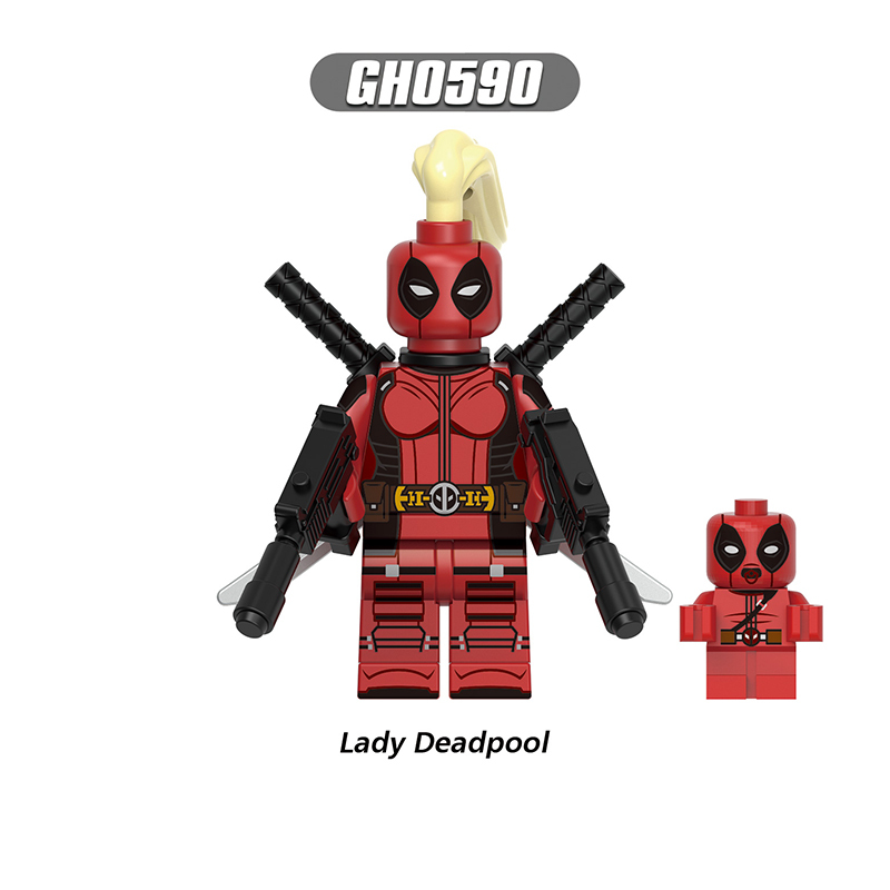 G0175 Marvel DC Comics Deadpool Action Figures Building Blocks TVA Agent Kidpool Blade Minifigs Blocks Children Toys Gifts