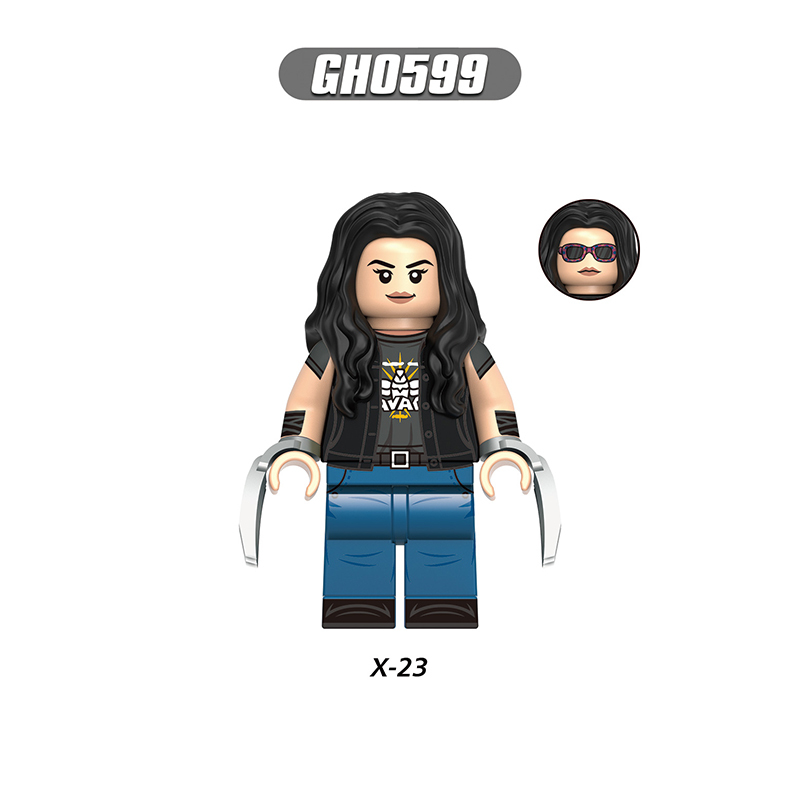 G0176 Marvel DC Wolverine Deadpool Action Figures Building Blocks Kimiko Cwboy Deadpool Minifigs Blocks Children Toys Gifts