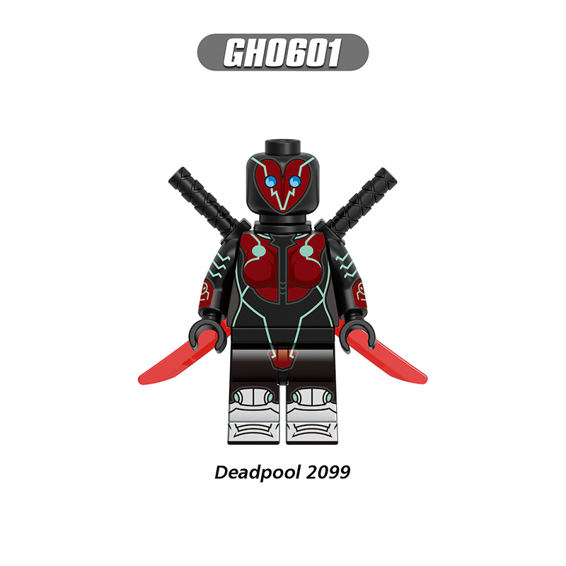 G0176 Marvel DC Wolverine Deadpool Action Figures Building Blocks Kimiko Cwboy Deadpool Minifigs Blocks Children Toys Gifts