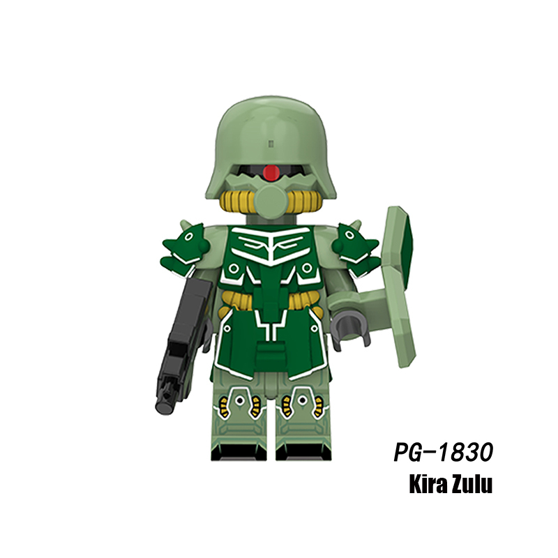 PG8305 Cartoon Anime Mobile Suit Movie Gundam Model Action Figures Kira Dorja Kabini Minifig Building Block Children Gifts Boys Toys