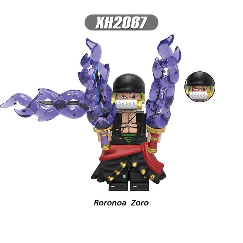 X0356 Japanese Anime One Piece Roronoa Zoro Action Figures Nico Robin Building Blocks Nami Smoker Minifigs Children Gifts Toys