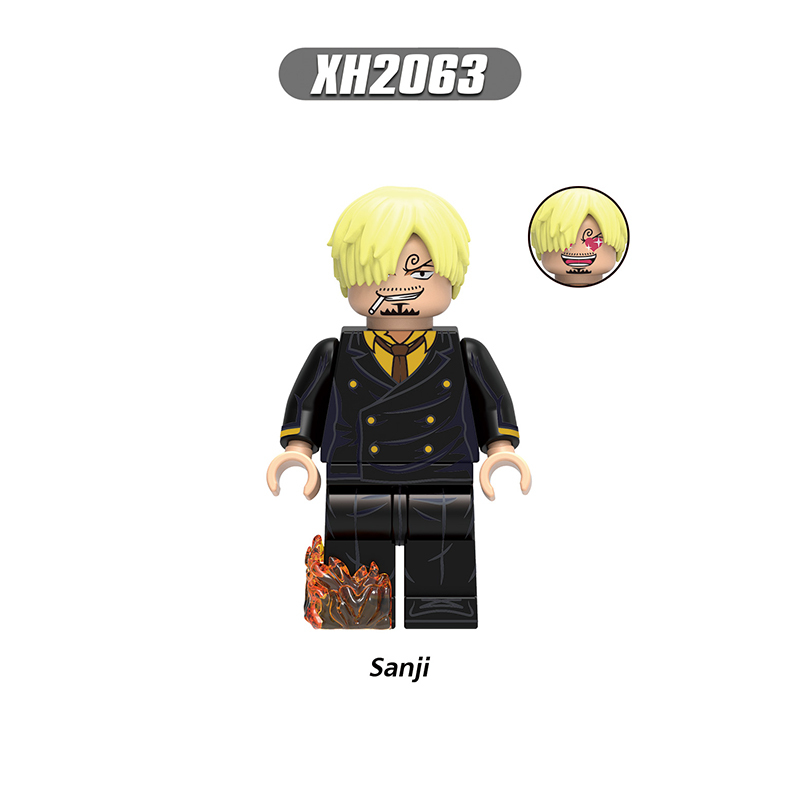 X0356 Japanese Anime One Piece Roronoa Zoro Action Figures Nico Robin Building Blocks Nami Smoker Minifigs Children Gifts Toys