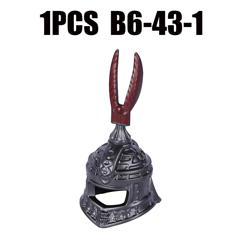 Medieval Kinights Military Roamn Hat Weapons Building Blocks The Lord of the Rings Helmets Helmet Castle Accessories Gifts Toys