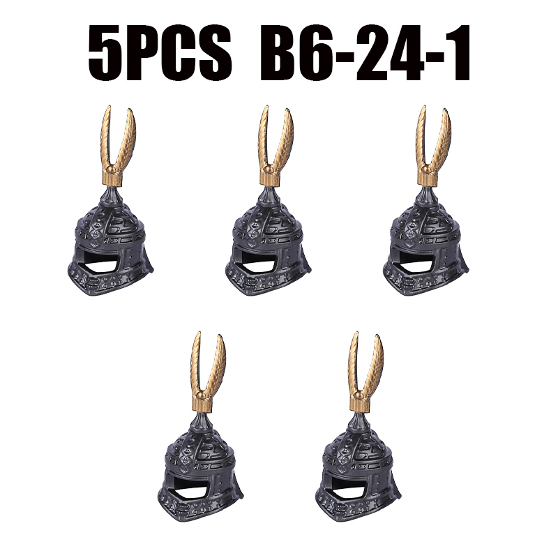 Medieval Kinights Military Roamn Hat Weapons Building Blocks The Lord of the Rings Helmets Helmet Castle Accessories Gifts Toys