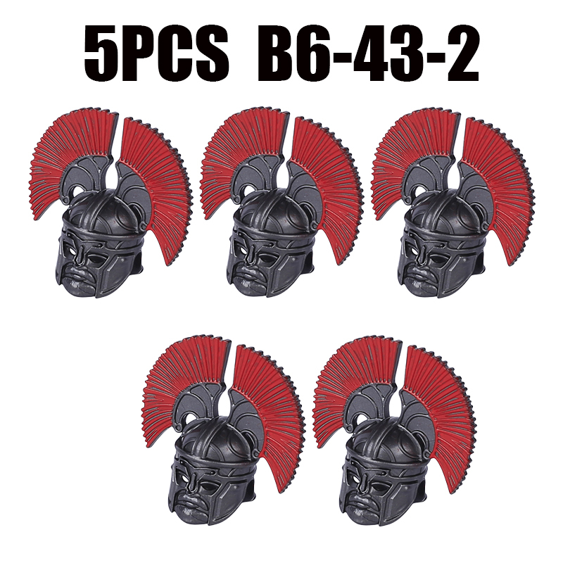 Medieval Kinights Military Roamn Hat Weapons Building Blocks The Lord of the Rings Helmets Helmet Castle Accessories Gifts Toys