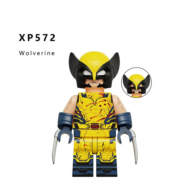 KT1077 Marvel DC Superheroes Wolverine Action Figures Deadpool Minifigs Building Blocks Model Collection Toys Children Birthday Gifts