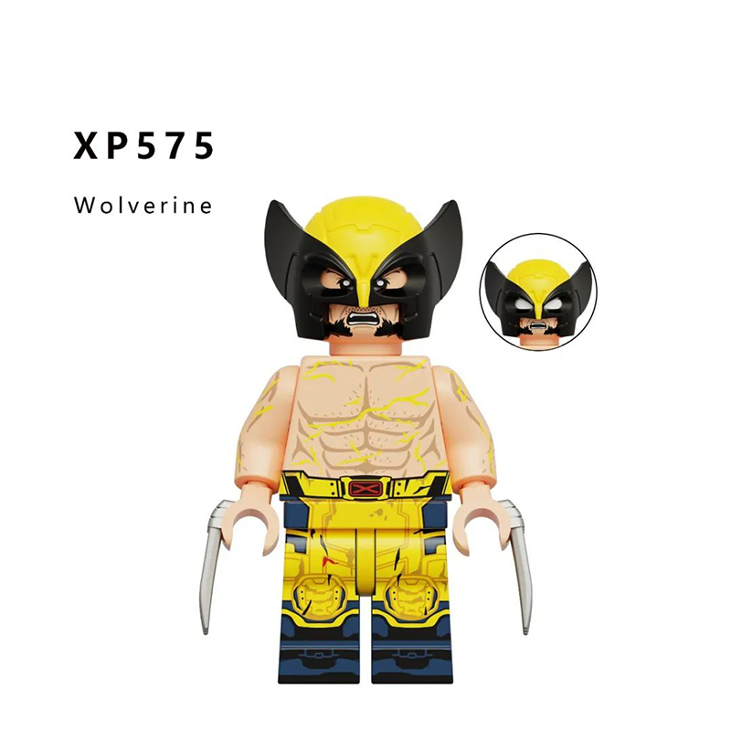 KT1077 Marvel DC Superheroes Wolverine Action Figures Deadpool Minifigs Building Blocks Model Collection Toys Children Birthday Gifts