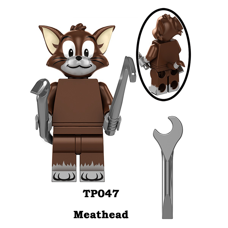 TP1006 Cartoon TV Film Tom and Jerry Minifigs Action FigureSpike Tuffy Building Blocks Meathead Children Gifts Birthday Toys