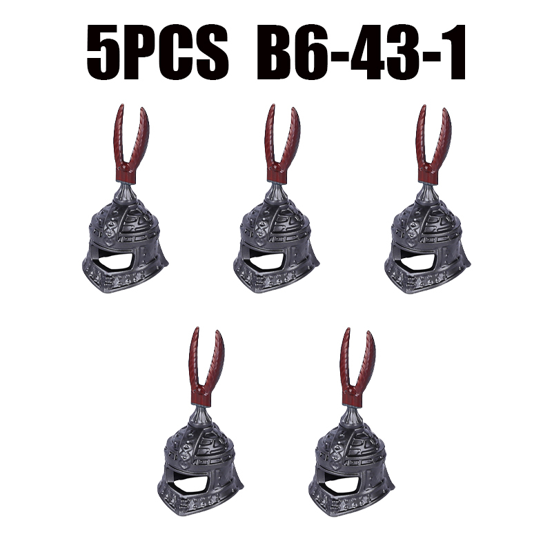 Medieval Kinights Military Roamn Hat Weapons Building Blocks The Lord of the Rings Helmets Helmet Castle Accessories Gifts Toys