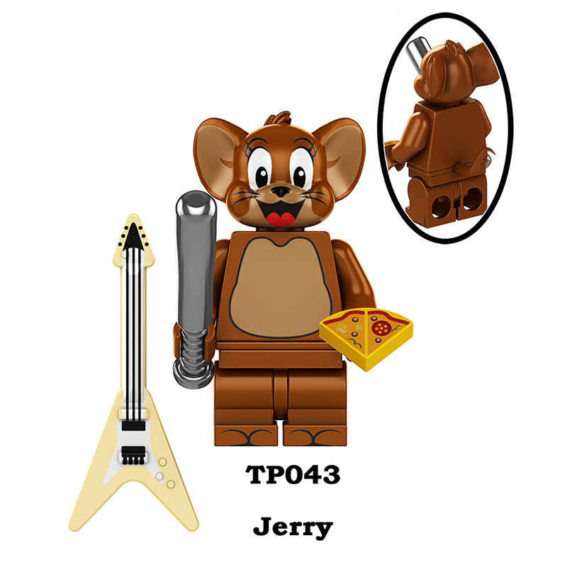 TP1006 Cartoon TV Film Tom and Jerry Minifigs Action FigureSpike Tuffy Building Blocks Meathead Children Gifts Birthday Toys