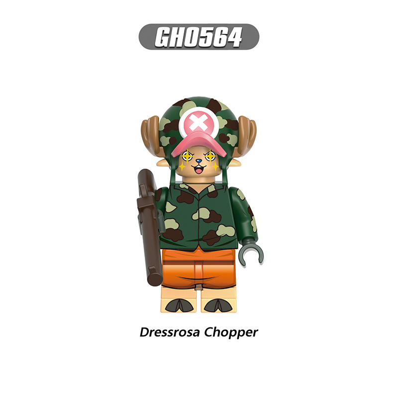 G0171 Animation One Piec Chopper Minifigs Assembling Action Figures Gold Chooper Shibuya ku Building Blocks Children Toys Gifts