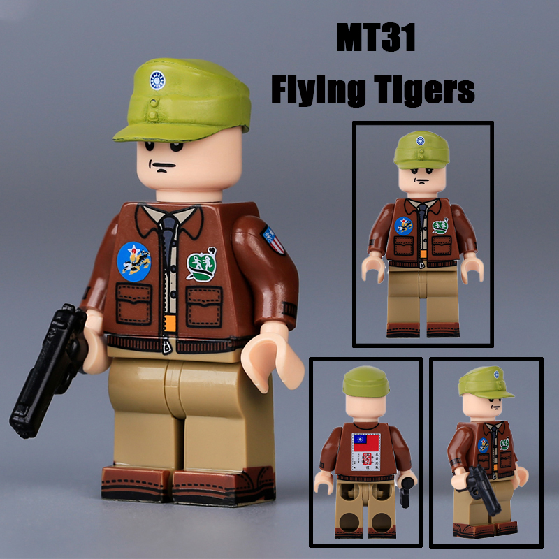 Military Air82nd Airborne Division Gun Minifigs Bricks Kits
