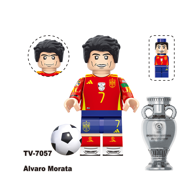 World Cup Vincius Bellingham Cristiano Ronaldo Football Minifig