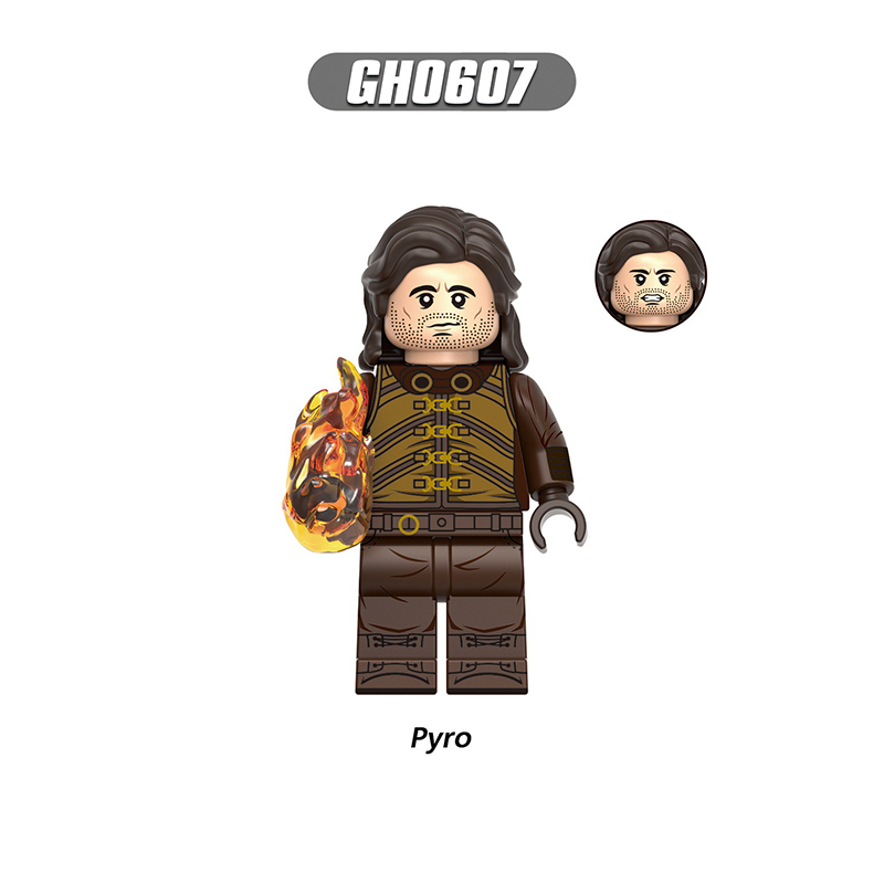 G0177 Marvel DC Zenpool Pyro Action Figures Building Blocks Deadpool Cavillerine Sabretooth Minifigs Blocks Children Toys Gifts