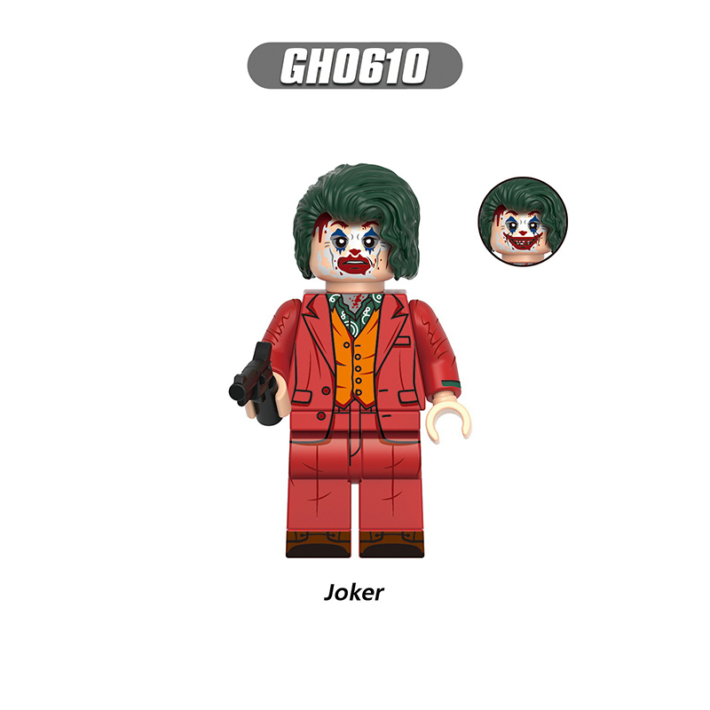 G0178 Marvel DC Joker Action Figures Building Blocks Harley Quinn Cartoon Clown Minifigs Blocks Children Toys Gifts