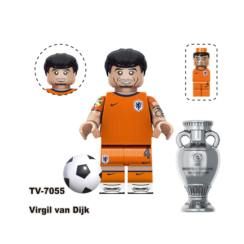 World Cup Vincius Bellingham Cristiano Ronaldo Football Minifig
