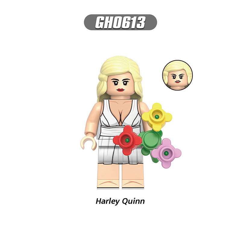 G0178 Marvel DC Joker Action Figures Building Blocks Harley Quinn Cartoon Clown Minifigs Blocks Children Toys Gifts