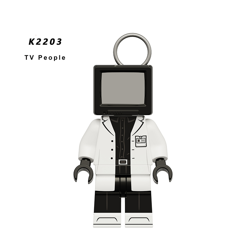 KDL829 Web Anime Series Suspended Toliet Man Building Blocks Monitor Minifigs Headscarf Toliet Man Children Gifts Toys Boys