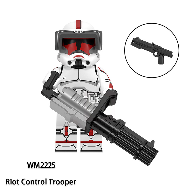 WM6123 Star Wars Minifigs Commander Fox Building Blocks Ameican Science Fiction AT-RT Driver Trooper Soliders Model Toys Gift Boy