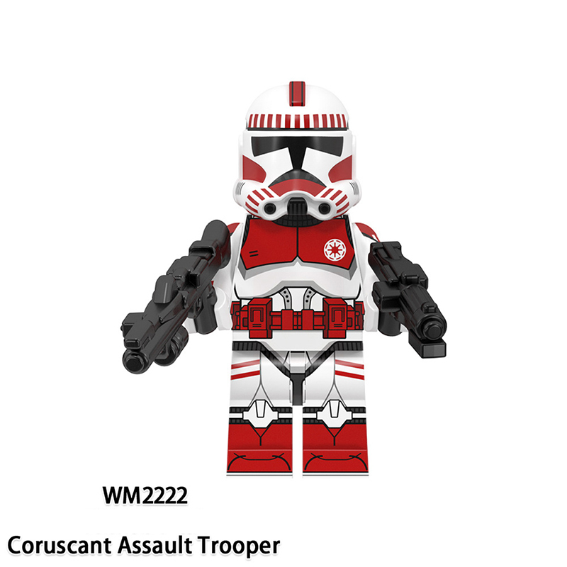 WM6123 Star Wars Minifigs Commander Fox Building Blocks Ameican Science Fiction AT-RT Driver Trooper Soliders Model Toys Gift Boy