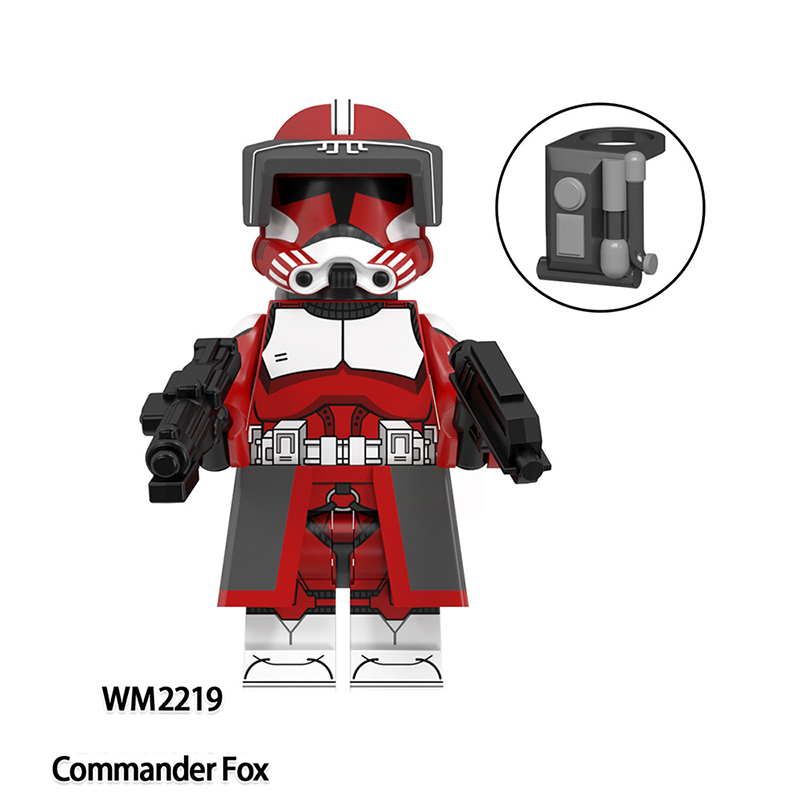 WM6123 Star Wars Minifigs Commander Fox Building Blocks Ameican Science Fiction AT-RT Driver Trooper Soliders Model Toys Gift Boy